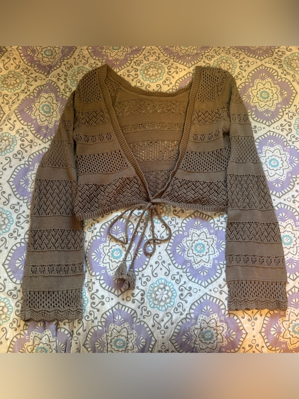 Aerie Crochet Wrap Cardigan (Size M)